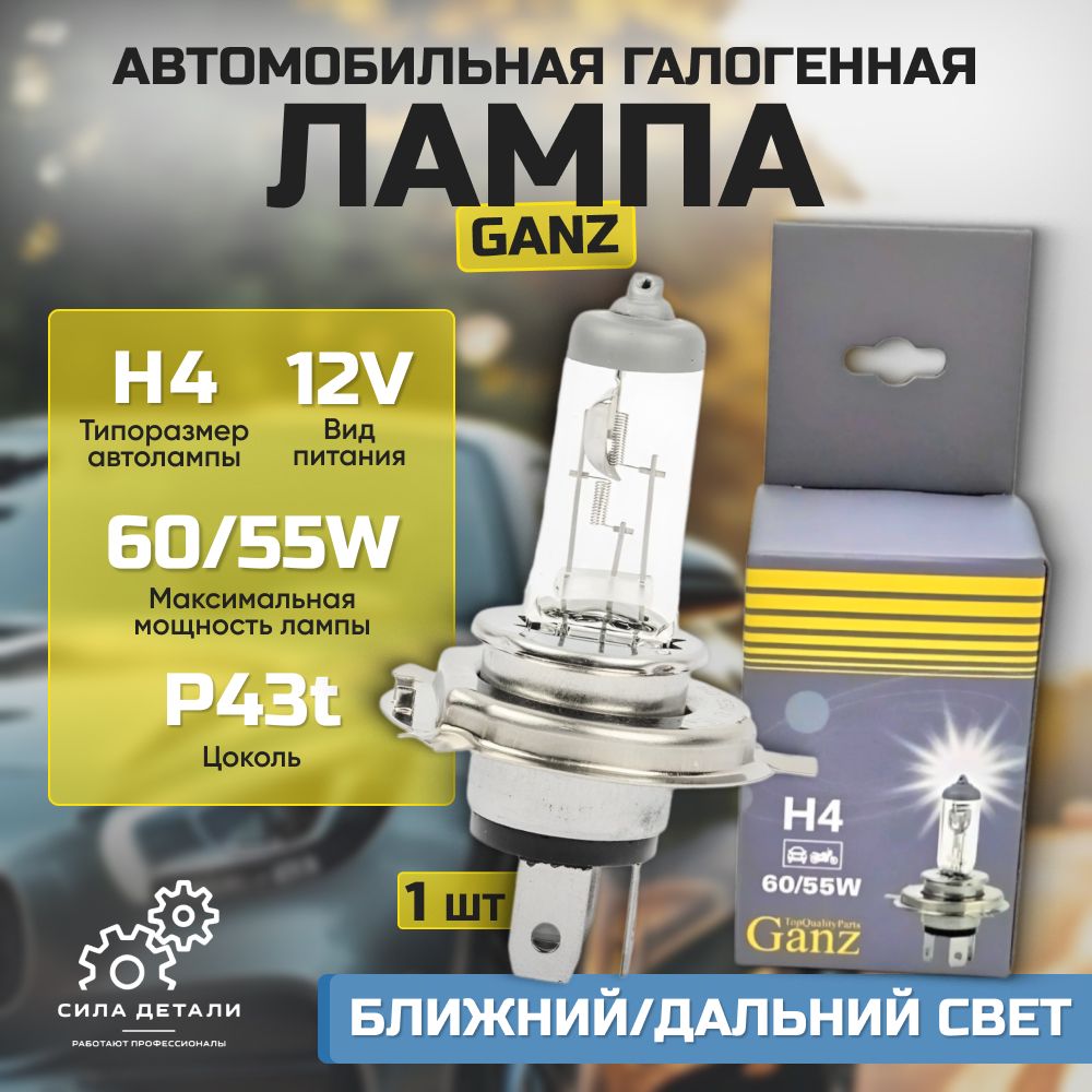 Лампа автомобильная GANZ GIP06009 — GIP06009