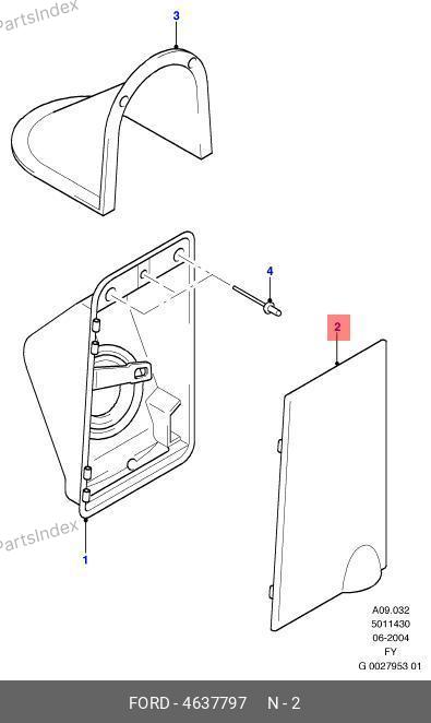 Лючок горловины топливного бака — CABU YC15 V405A02 AG 4637797 — YC15 V405A02 AG 4637797