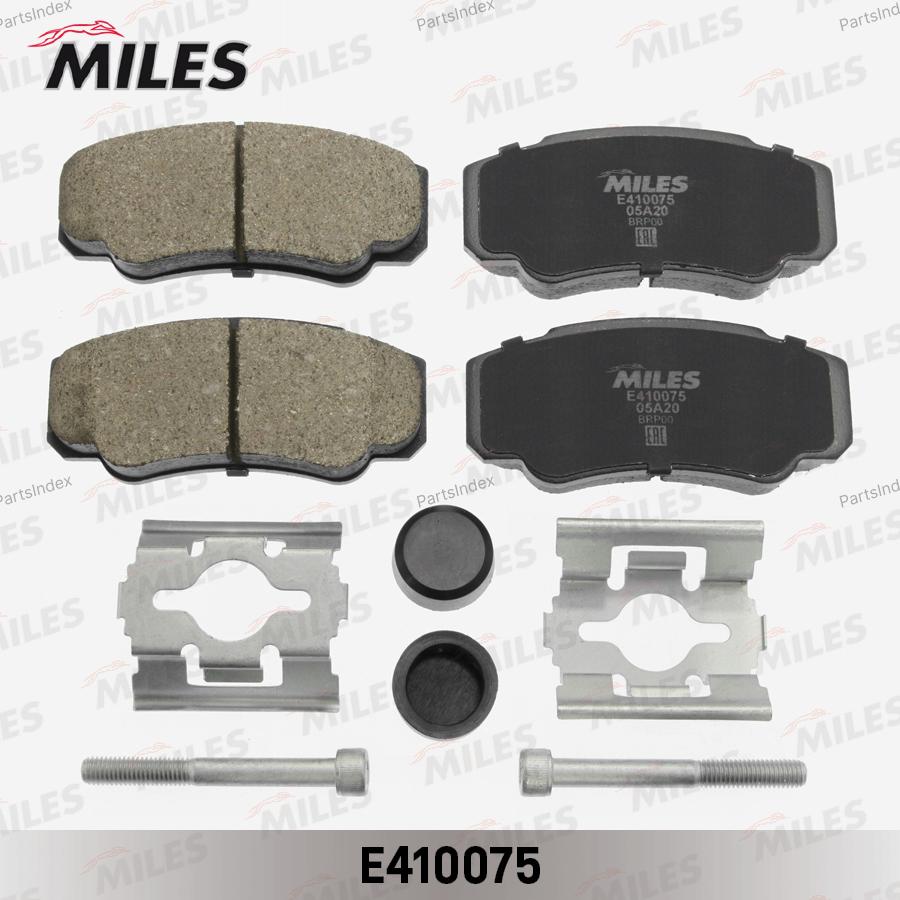 Колодки тормозные задние (средние) 244 Фиат Дукато — MILES Е410075 — Е410075