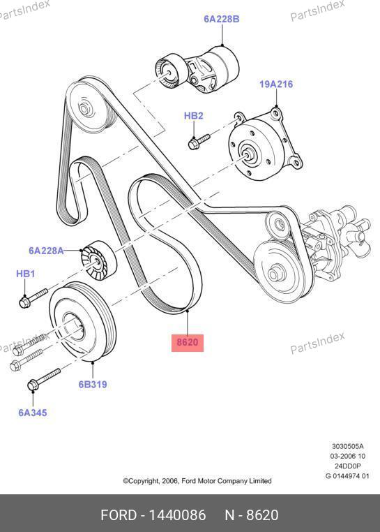 Ремень 7PK2682 FOMOKO — 1440086 — 1440086