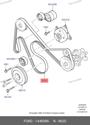 Ремень 7PK2682 1440086 FOMOKO — 1440086