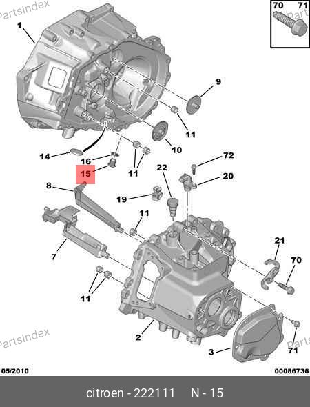 Пробка сливная КПП — PEUGEOT / CITROËN 2221.11 — 2221.11