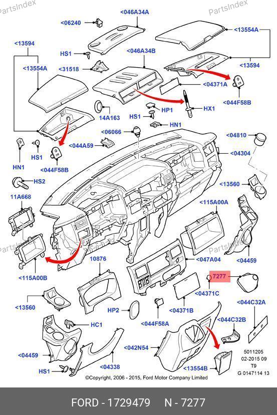 Чехол ручки КПП 6C11 7B118 AEYYJV — FORD 1729479 — 1729479