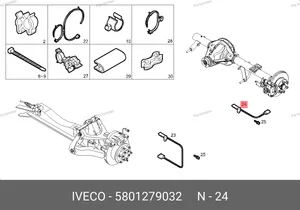 Датчик ABS задний 5801279032 IVECO — 5801279032