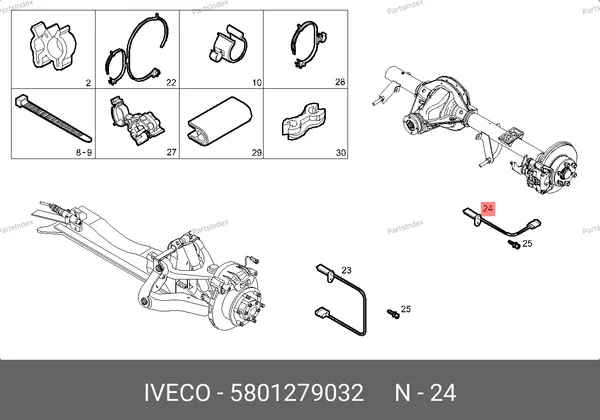 Датчик ABS (задний) 5801279032 IVECO — 5801279032