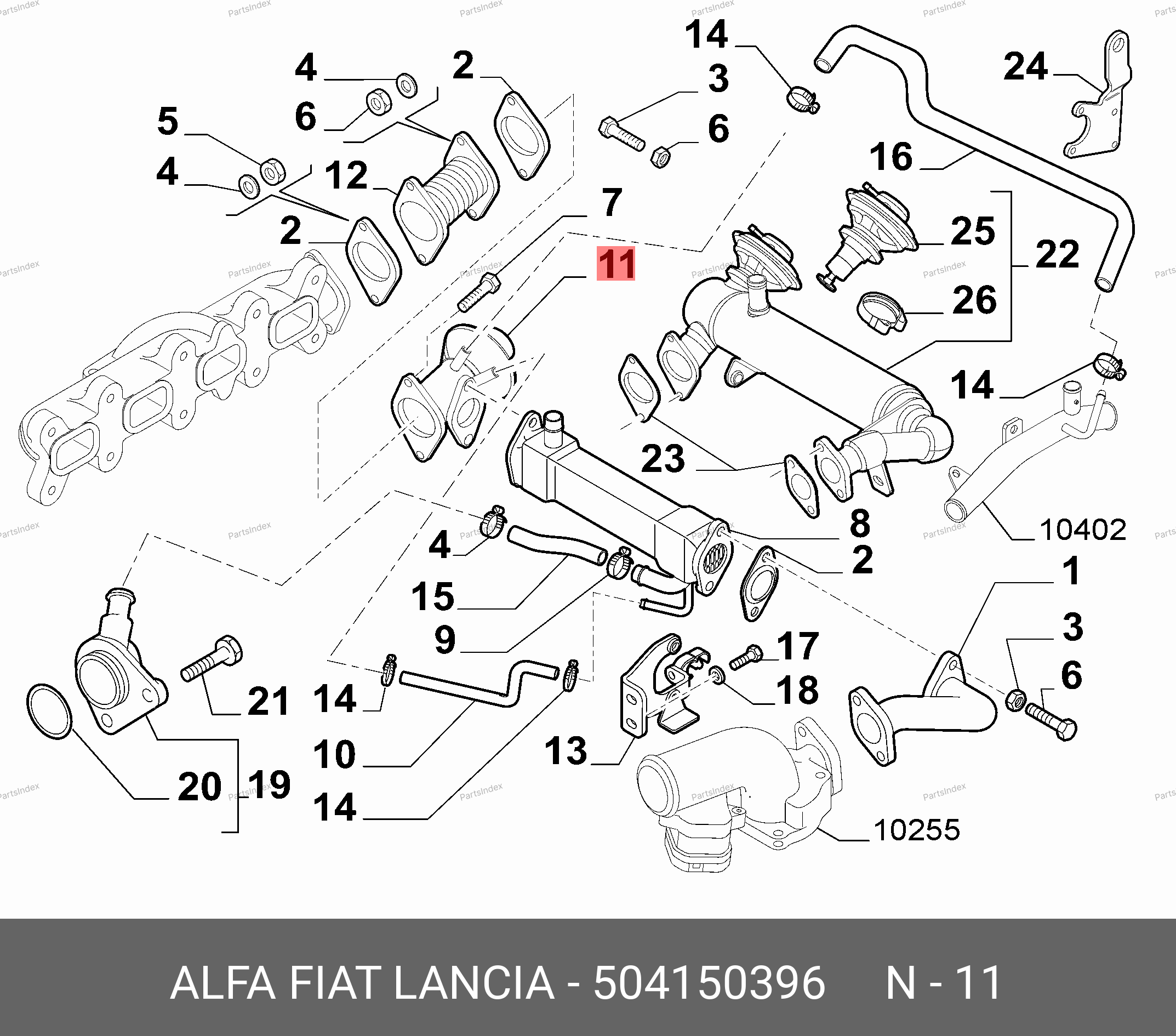 Клапан ЕГР (Fiat 250) — 504150396 — 504150396