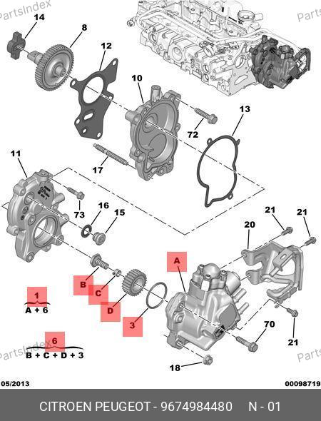 ТНВД (2.0) — PEUGEOT / CITROËN 9674984480 — 9674984480