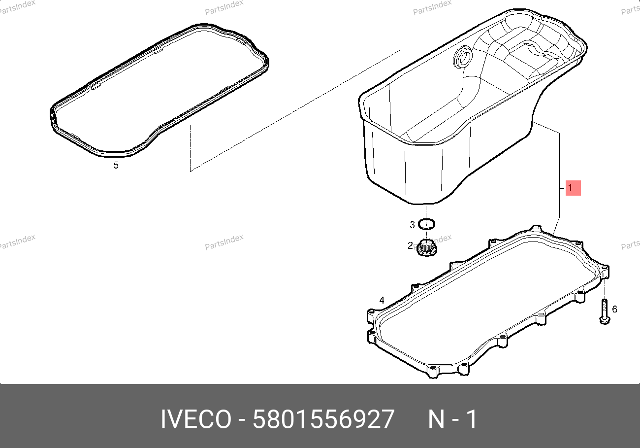 Поддон масляный 5801556927 IVECO — 5801556927