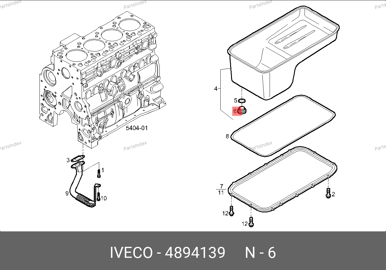 Пробка масляного поддона — IVECO 4894139 — 4894139
