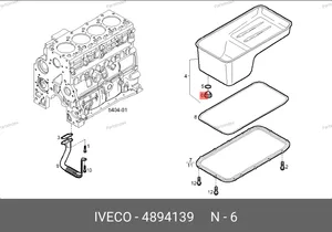 Пробка масляного поддона 4894139 IVECO — 4894139