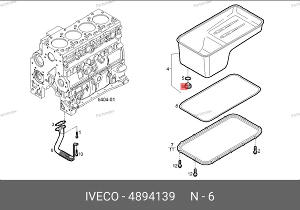 Пробка масляного поддона Iveco Daily 4894139 IVECO — 4894139