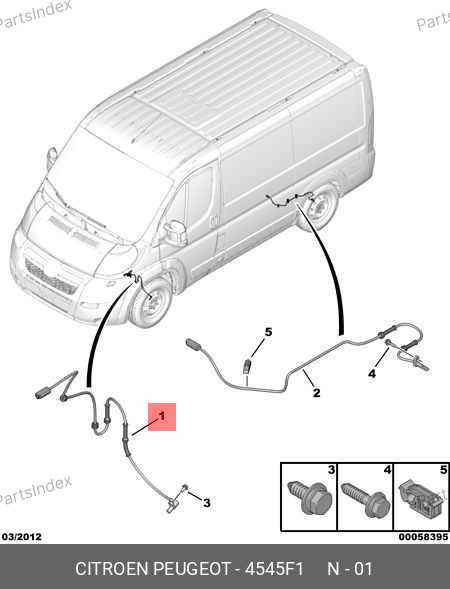 Датчик ABS (передний) — SAMPART SMP 4545.F1 — SMP 4545.F1