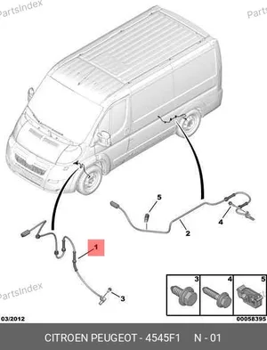 Датчик ABS (передний) — SAMPART SMP 4545.F1 — SMP 4545.F1