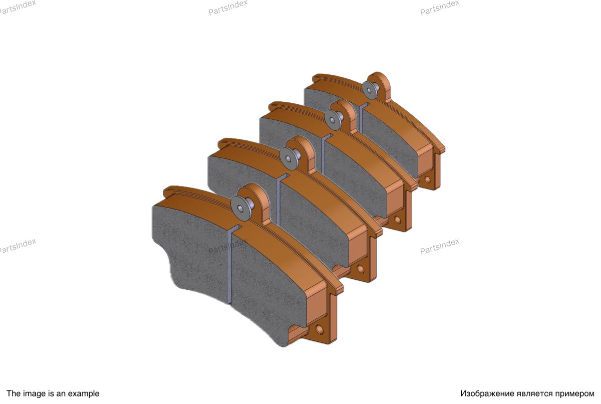 Колодки тормозные передние 115/140/155л.с. BESSER — BES 3906 1A Т206664 — BES 3906 1A Т206664