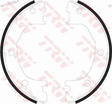 Тормозные колодки (ручной тормоз) OEM 500054631/SA6508/F026008001 GS8440 TRW — GS8440