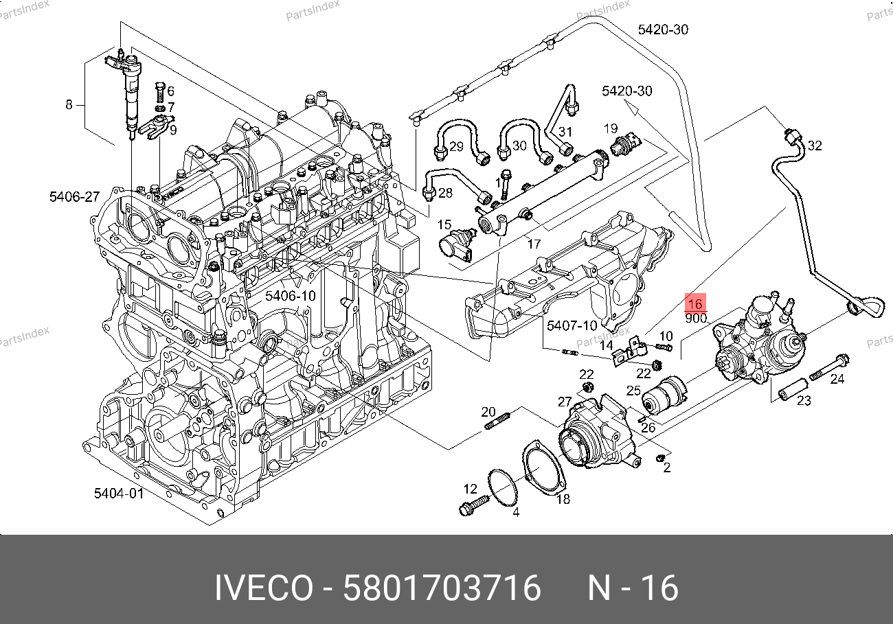 ТНВД (3.0) — IVECO 5801703716 — 5801703716