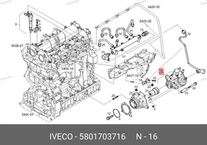 ТНВД (3.0) 5801703716 IVECO — 5801703716