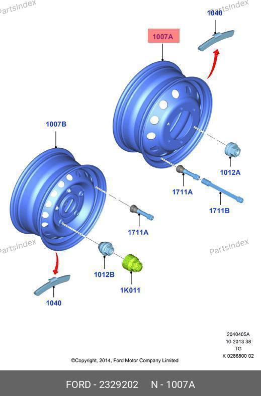 Диск колеса 2329202 (нового образца на Tr 14-) — ACCURIDE 2329202 2107907 — 2329202 2107907