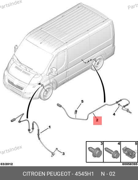 Датчик ABS (задний) — SAMPART SMP 4545.H1 — SMP 4545.H1