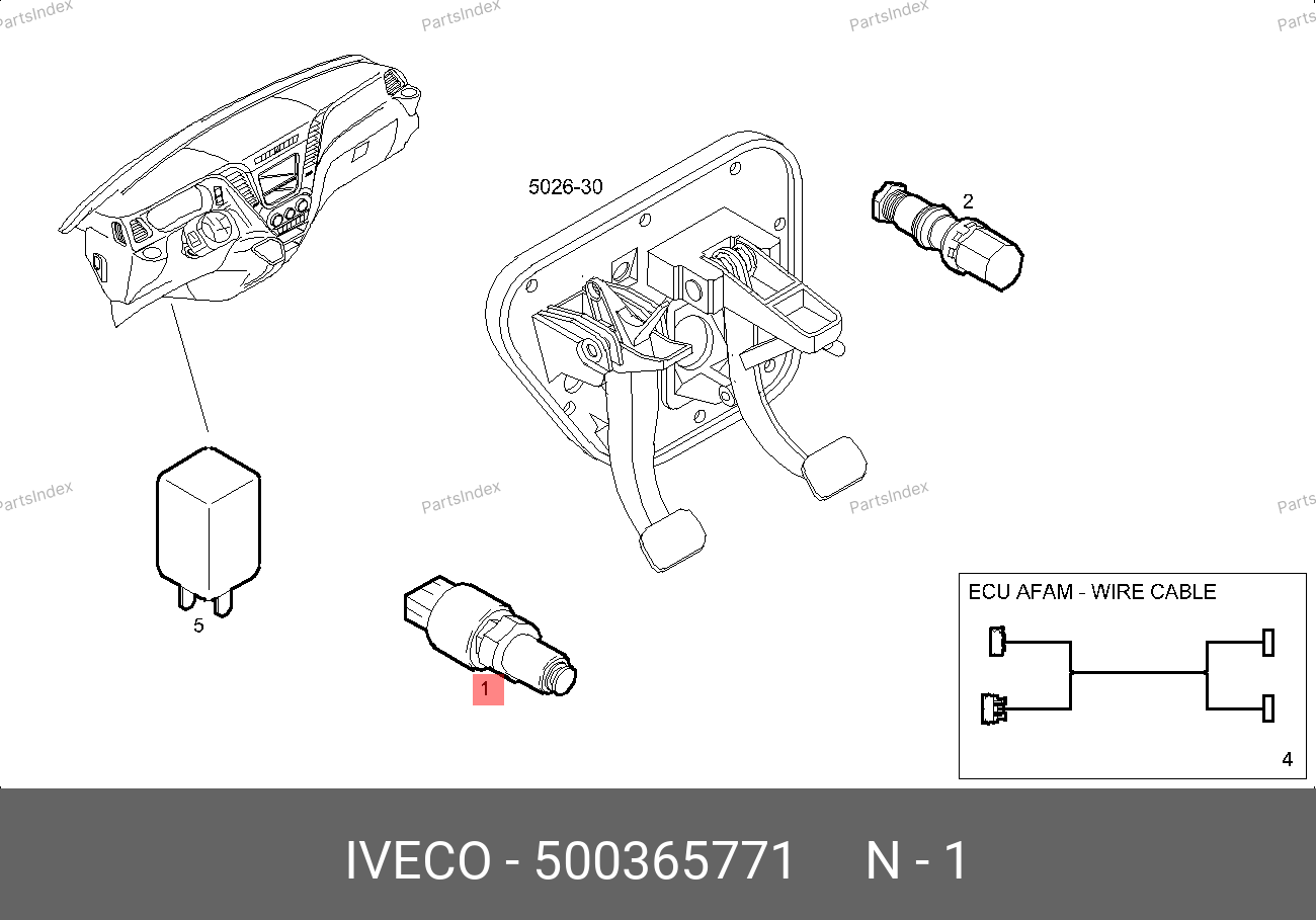 Датчик сцепления — IVECO 500365771 — 500365771