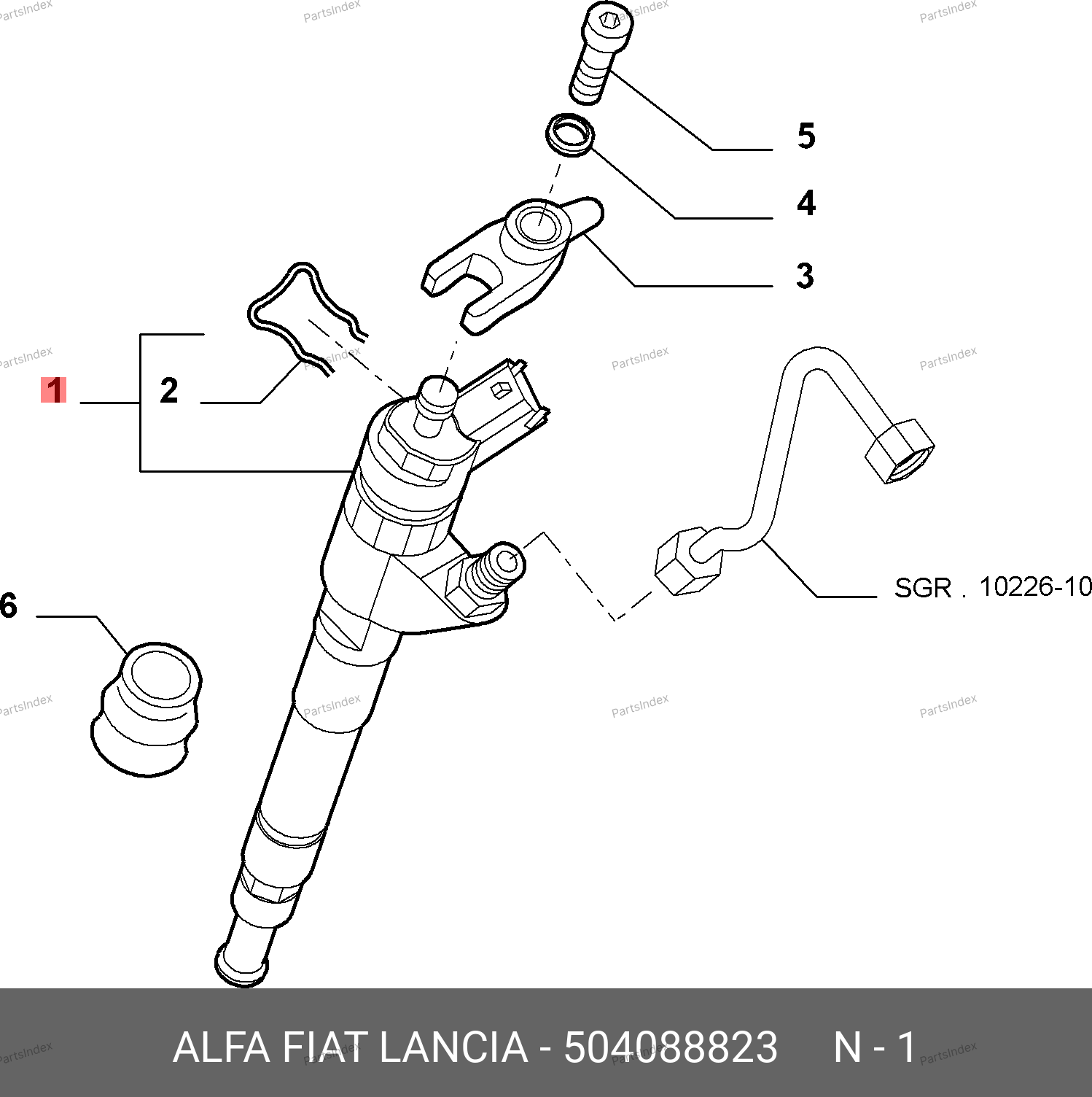 Форсунка топливная (Fiat 250, 3.0) — 504088823 — 504088823
