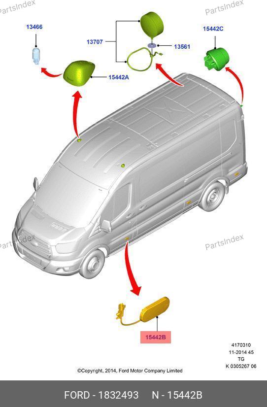 Фонарь габарит по кузову Tr14 — FASE FSE 11-437-021 1832493 — FSE 11-437-021 1832493