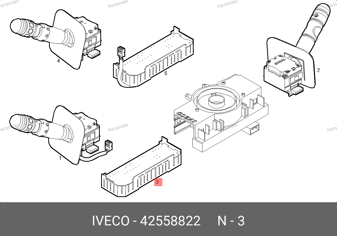 Плата подрулевого переключателя — IVECO 42558822 — 42558822