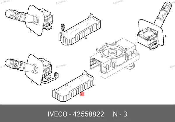 Плата подрулевого переключателя Daily 42558822 IVECO — 42558822