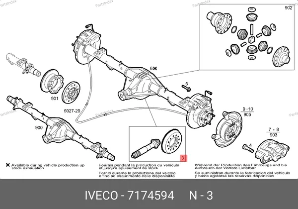 Главная пара редуктора Iveco Daily 70с15 (9/41) 7174594 IVECO — 7174594