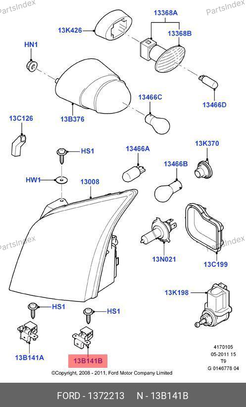 Крепление фары наружние — FORD 1372213 — 1372213