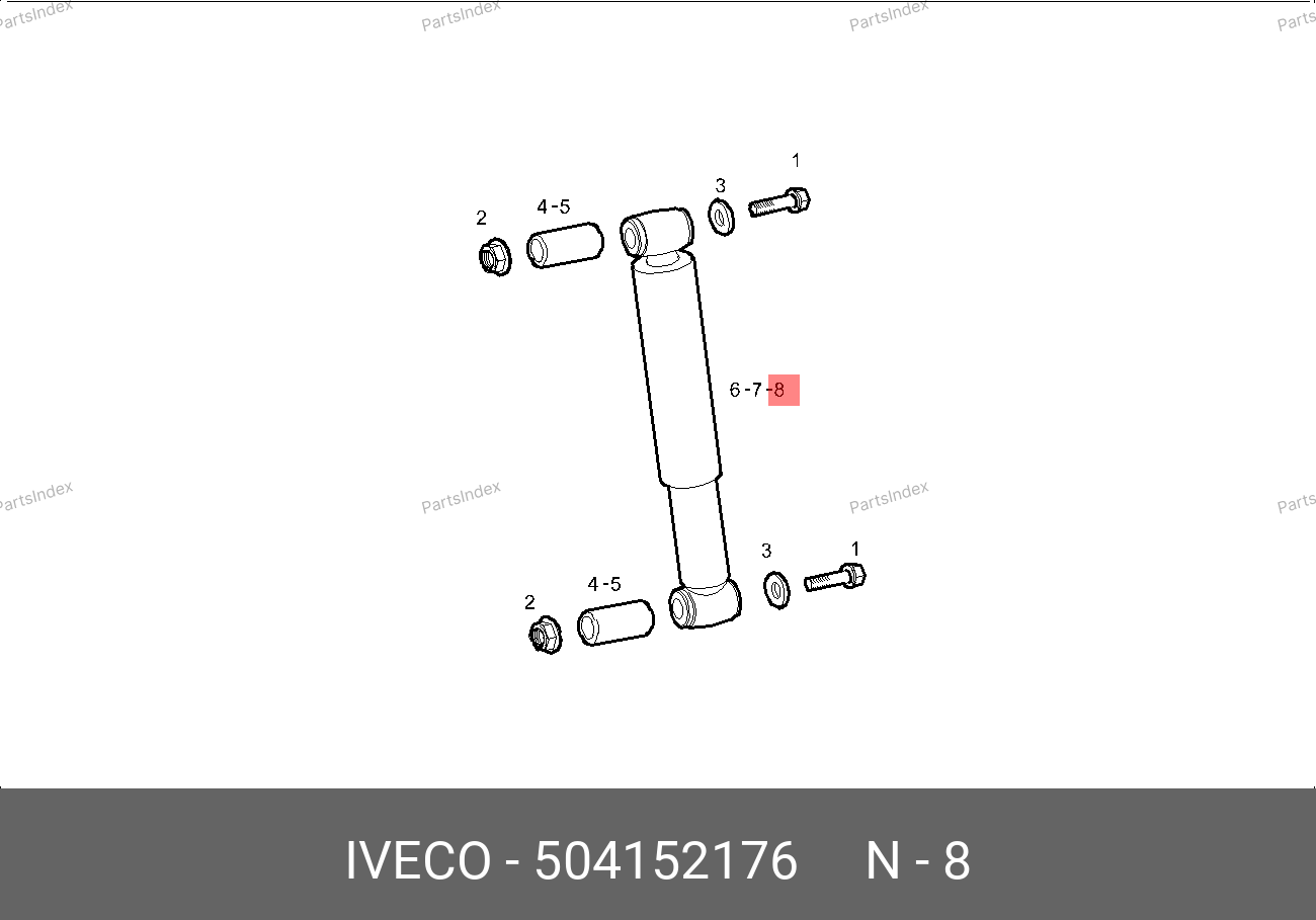 Амортизатор IVECO 504152176 — 504152176