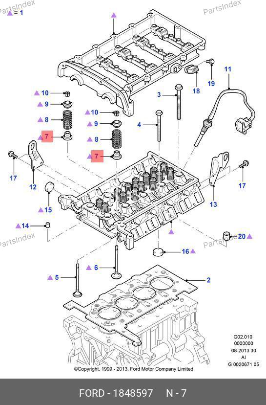 Колпачок маслосъемный 5C1Q 6571 AC — FORD 1848597 1477186 — 1848597 1477186