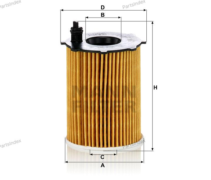 Масляный фильтр MANN-FILTER HU 716/2 x — HU 716/2 x