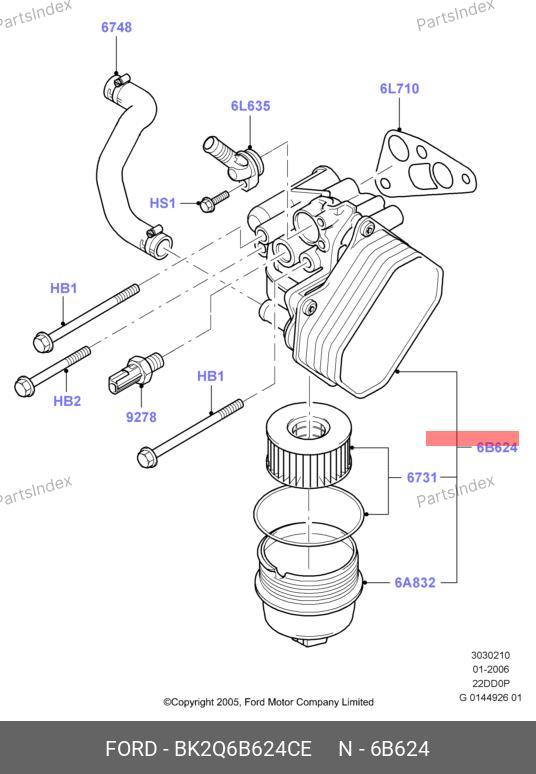 Фильтр FORD BK2Q 6B624 CE — BK2Q 6B624 CE