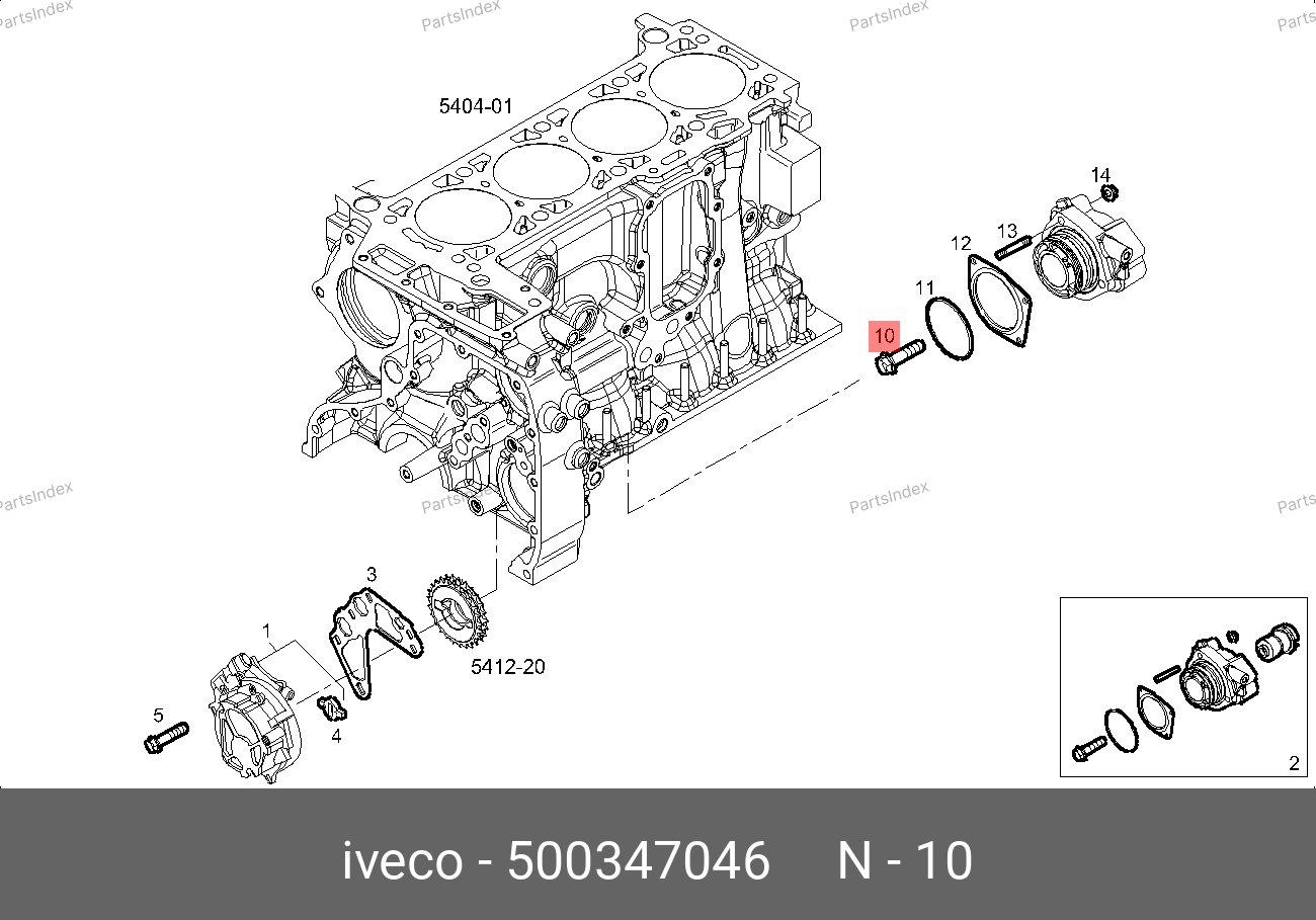 Болт крепления маховика — IVECO 500347046 — 500347046