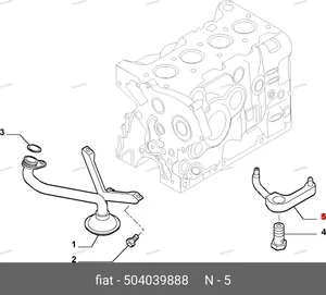 Форсунка масляная охлаждения поршня Fiat (250) SMP 504039888 SAMPART — SMP 504039888