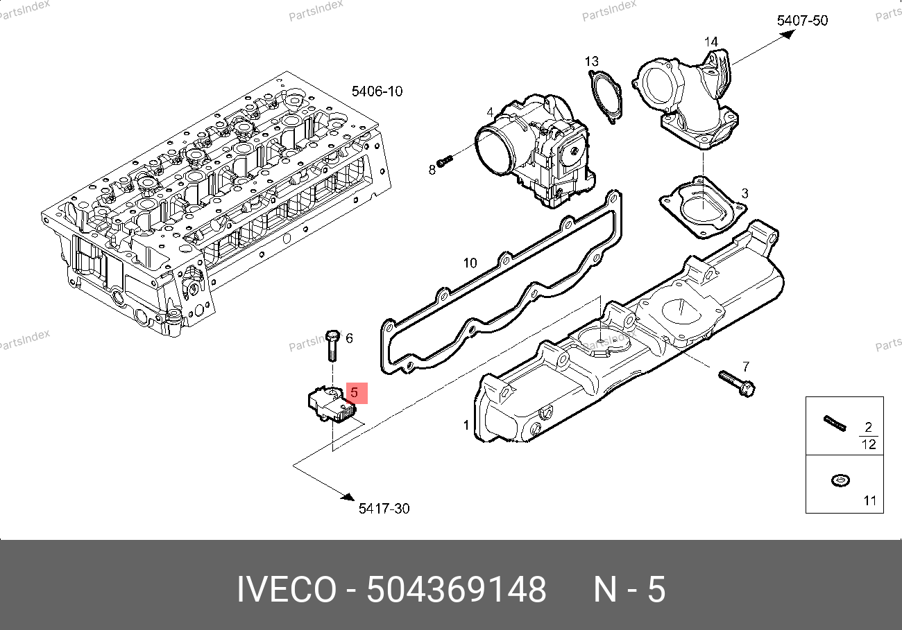 Датчик давления наддува — IVECO 504369148 — 504369148