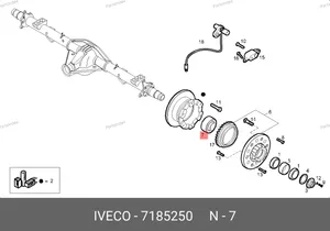 Сальник задней ступицы (95*130*16) 7185250 IVECO — 7185250