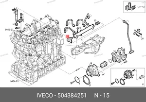 Датчик (клапан) давления в топливной рампе 504384251 IVECO — 504384251