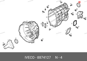 Сальник хвостовика КПП задний 8874127 IVECO — 8874127