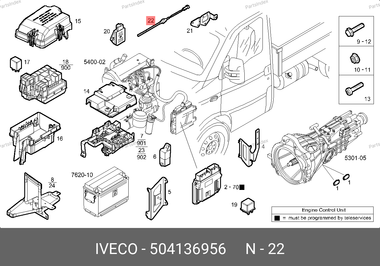 Датчик уровня масла 3.0 — IVECO 504136956 — 504136956