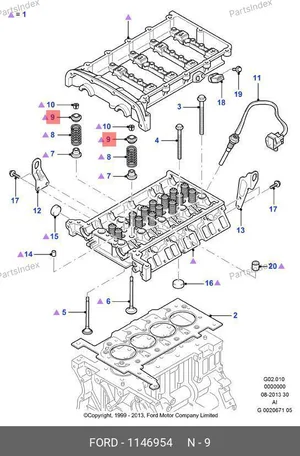 Тарелка клапана /Peugeot 2.2-2.4 Ford 1146954 JMC — 1146954