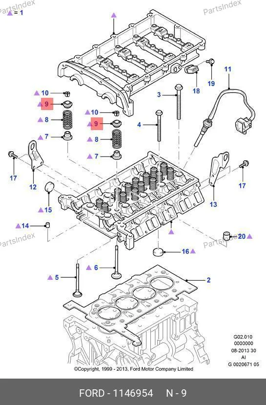 Тарелка клапана /Peugeot 2.2-2.4 Ford 1146954 JMC — 1146954