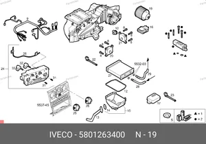 Мотор печки 5801263400 IVECO — 5801263400