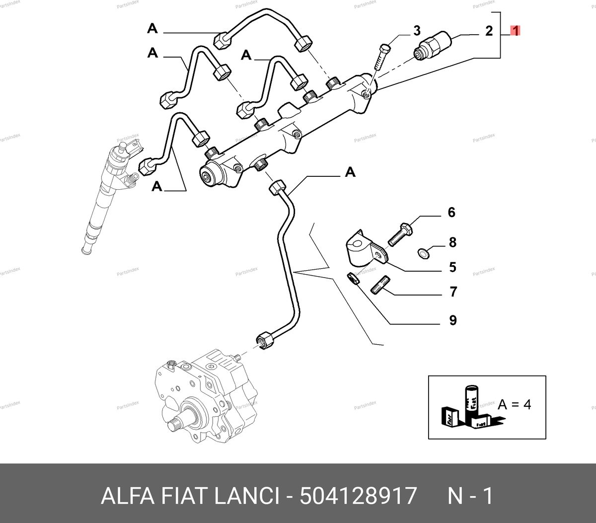 Рампа топливная — FIAT 504128917 — 504128917