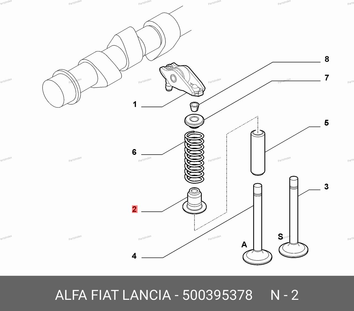 Колпачок маслосъемный (Fiat 250) — NAVECO NAV 500395378 — NAV 500395378