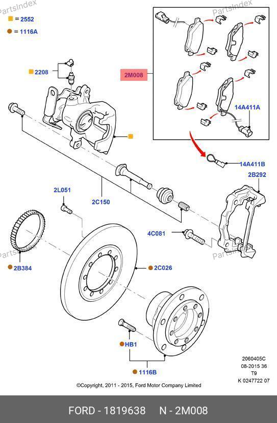 Колодки тормозные задние 115л/с BESSER — BES 3907 1A 1819638 — BES 3907 1A 1819638