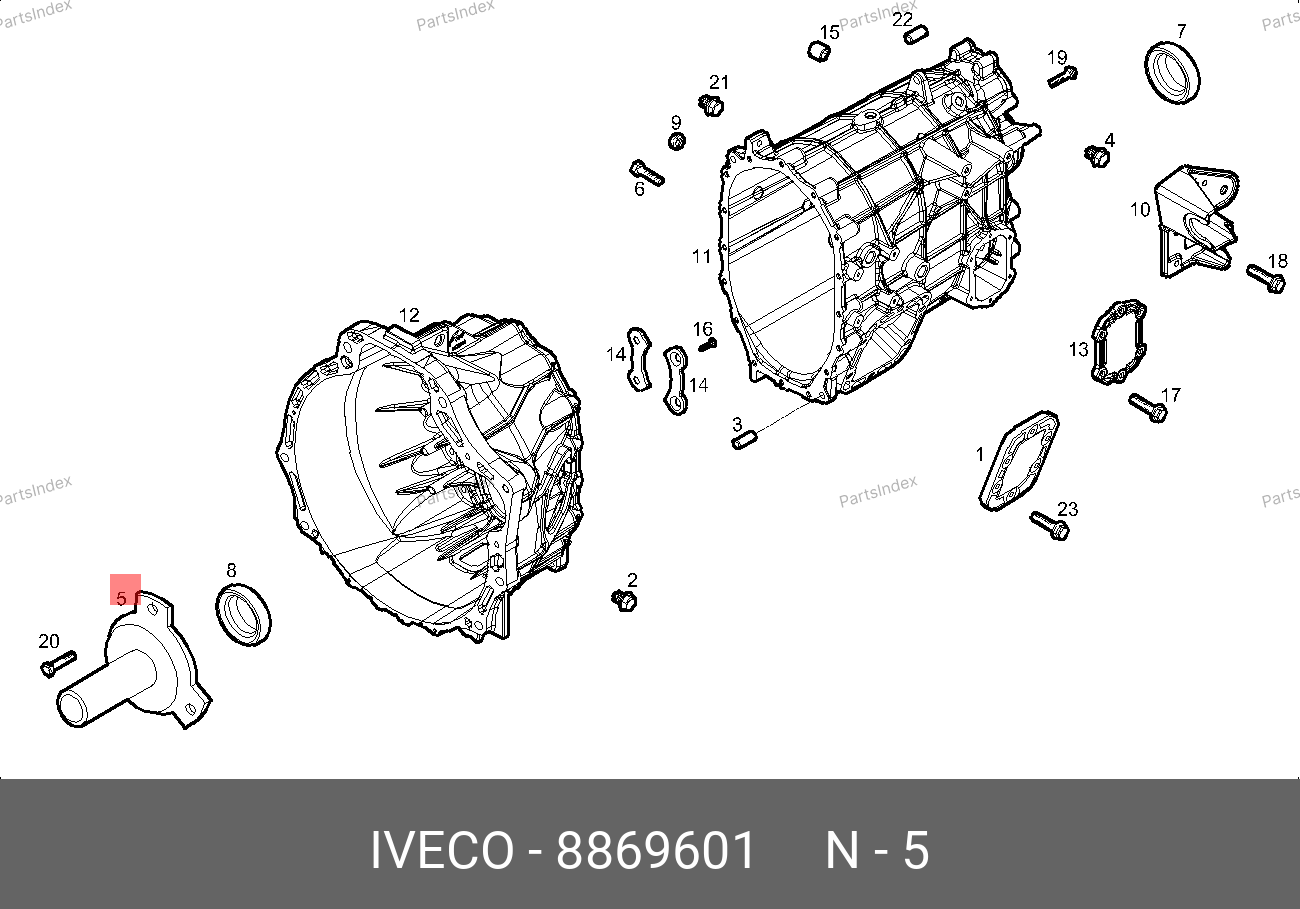 Втулка (направляющая) выжимного подшипника — IVECO 8869601 — 8869601