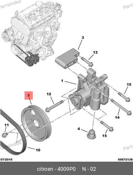 Шкив насоса ГУРа — PEUGEOT / CITROËN 4009.P0 — 4009.P0