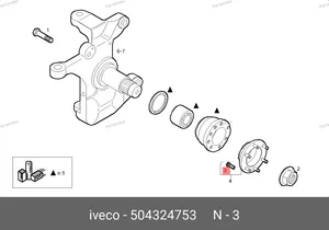 Шпилька переднего колеса Iveco Daily 504324753 IVECO — 504324753